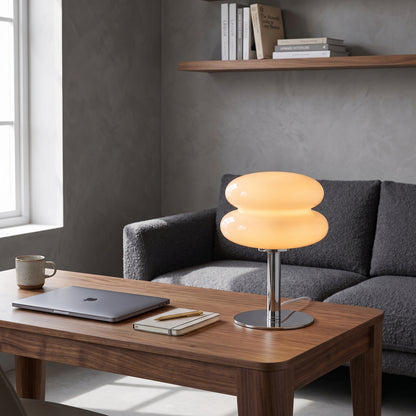 Nordische Wellen-Glas-Tischlampe
