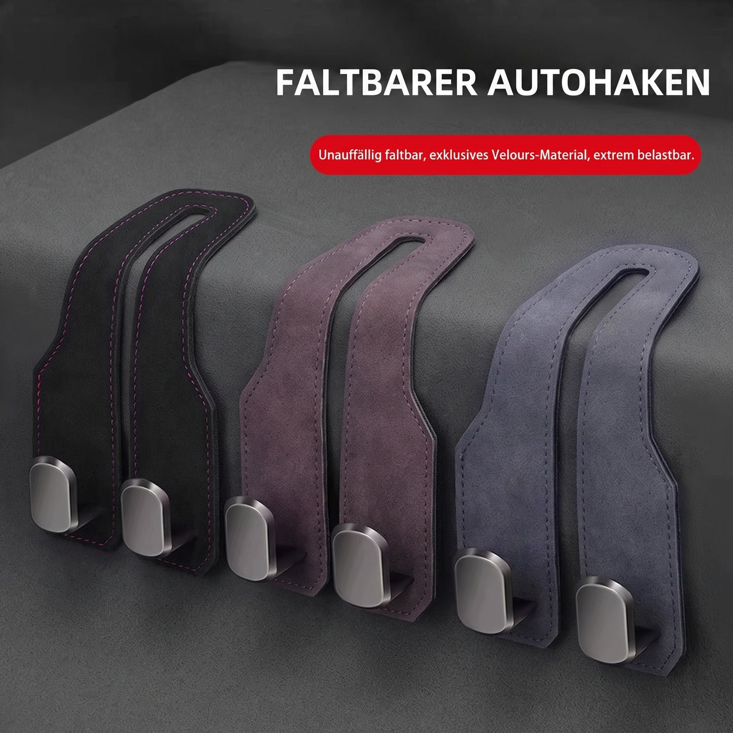Auto Kopfstützenhaken aus Wildleder